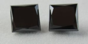4.00 Carat Princess Cut Black Diamond