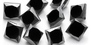 High Quality 30.00 Carat Princess Cut Black Diamond