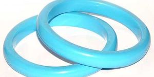Blue Stone Plain Bangles