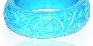 Elegant Carved Stone Bangle