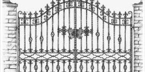 Wrought Iron Entrance Gate
