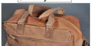 Antique Leather Duffle Bag