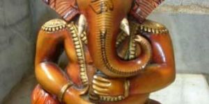 Handcrafted Wooden Ganesha