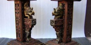 Handcrafted Wooden Pillars