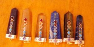 7 Chakra Flat Pencil Pendant
