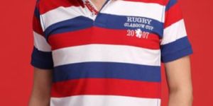 Mens Striped Polo T-Shirts