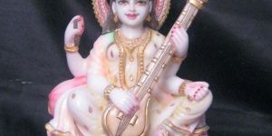 Marble Saraswati Maa Statue