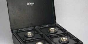 Burner Gas Stove with Lid - (4)