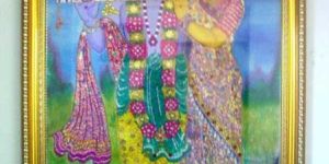 Canvas Paintings with Sequin Work