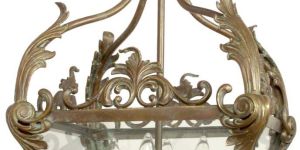 Antique Brass Lantern Chandelier