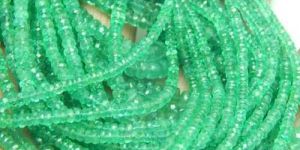 Emerald Faceted Beads