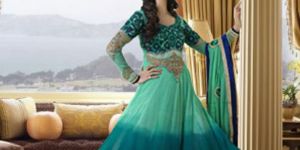 Anarkali Green Suit