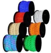 100m 3w LED Rope White Green