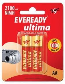 Eveready Ultima 2100mah NiMH AA Rechargeable Battery