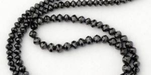 Faceted Black Diamond Beads