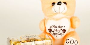 Giftease Teddy with 16 Pcs Ferrero Rocher Chocolate Box