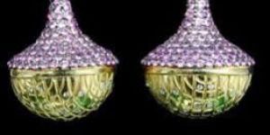 2 Pink Luxury Sapphire Earrings