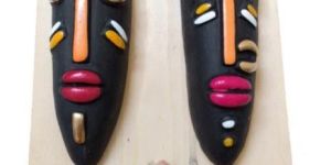 Multicolour Facemask Key Holder