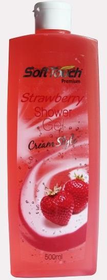 Soft Touch Strawberry Shower Gel Cream Style (Red)
