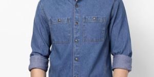 Atorse Men Denim Shirt