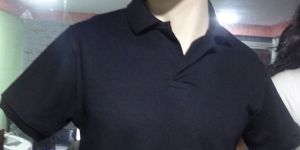Mens Black Polo T Shirt