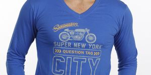 Mens Blue Tee Shirt