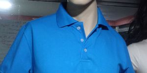 Mens Sky Blue Polo T Shirt