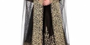 Black Indo Western Lehenga Suits