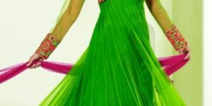 Green Anarkali Suit