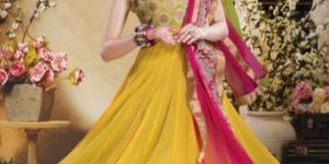 Trichromatic Floaty Churidaar Suit