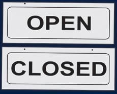 Open/Closed Signs
