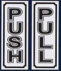 Push/Pull Signs