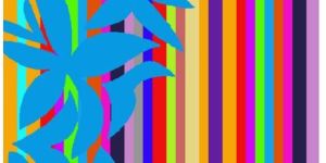 Striped & Flowers Egyptian Jacquard Towel