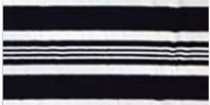 Striped Black White Egyptian Jacquard Towel