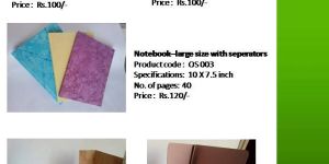 Recycled Paper Notebooks