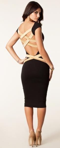 the Creme Bandage Dress
