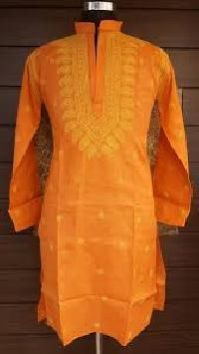 Lucknowi Chikan Embroidered Gents Kurta