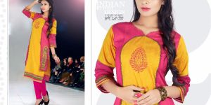 Silk Embroidered Kurtis