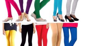 Leema Plain Cotton-Lycra Leggings