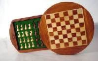 Round Magnetic Chess Box