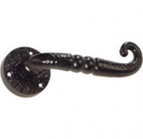 Black Antique Lever on Round Rose