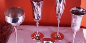 Silver Plated Wine Glasses and Goblets