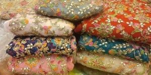 Embroidered Suit Material