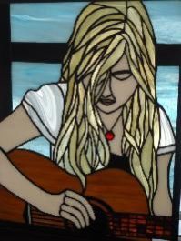 Lady Stained Glass Paintings