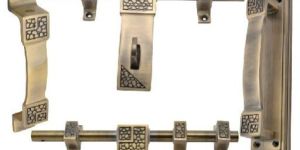 Door Fitting Kit Brass