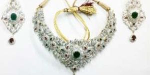 Ruby Emerald Necklace Set