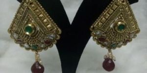 Gold Plated Antique Earrings