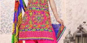 Cotton Dress with Embroidery Work