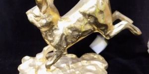 Brass Rabbit with Base
