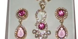 Pink Zircon Jewellery Set